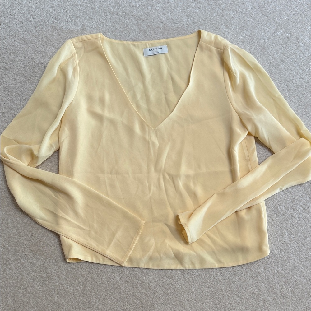 Babaton Murphy Blouse - Pale Yellow